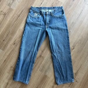 Cinch Up Mens Medium Wash Straight Leg Denim Jeans MB92834013 36x28